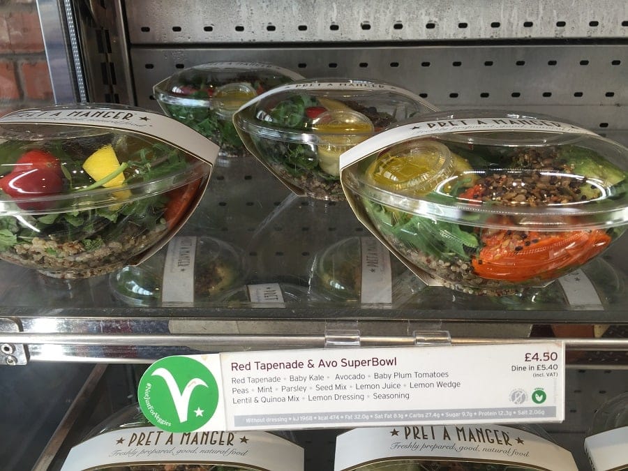Pret vegan food - Londoner In Sydney Pret vegan food