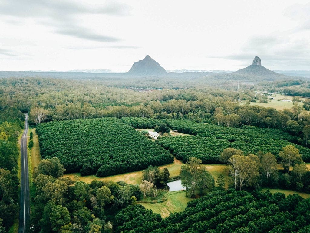 sunshine-coast-hinterland-accommodation-drone