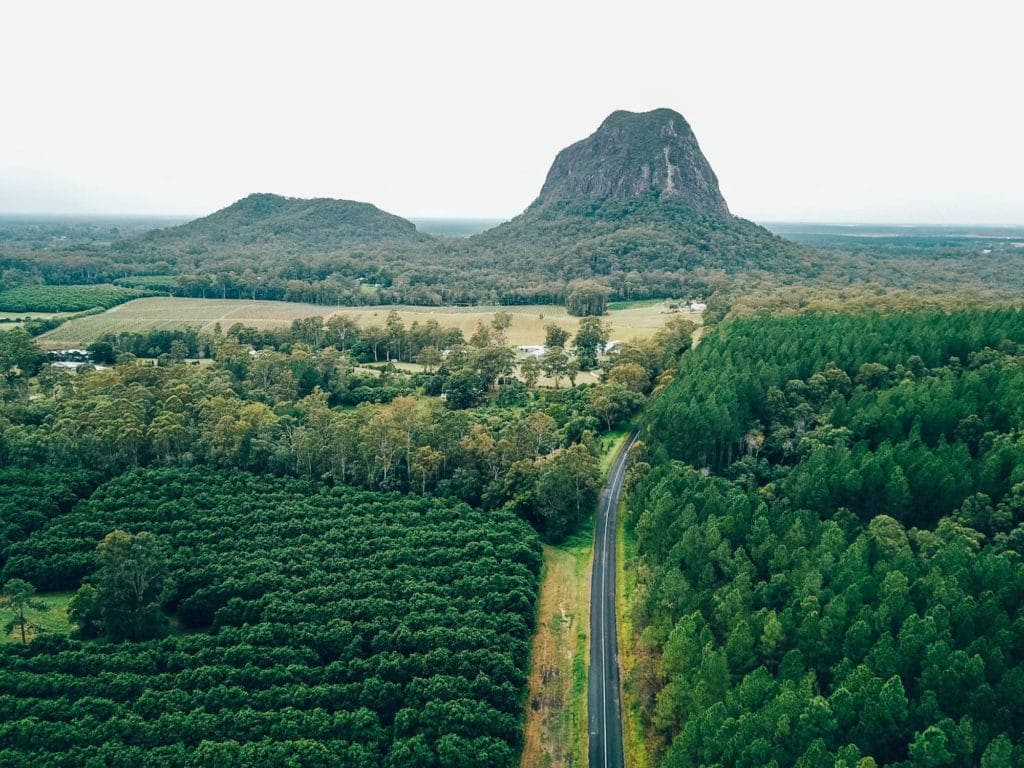 glass-house-mountains-drone