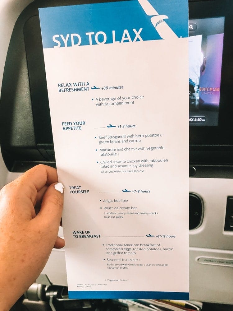 american-airlines-food-sydney-to-los-angeles - Londoner In Sydney american-airlines-food-sydney-to-los-angeles
