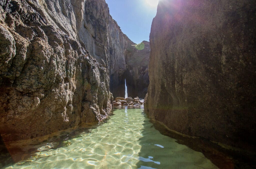 Nanjizal-Beach-Cornwall-best-beaches-in-UK - Londoner In Sydney Nanjizal-Beach-Cornwall-best-beaches-in-UK