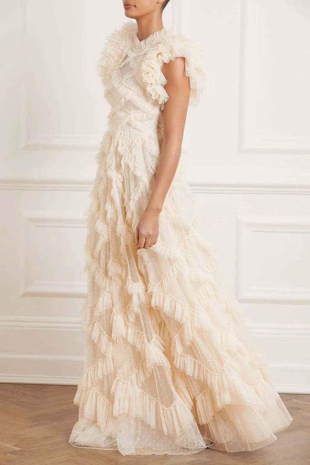 Genevieve-Ruffle-Gown-needle-and-thread-wedding-dress - Londoner In Sydney Genevieve-Ruffle-Gown-needle-and-thread-wedding-dress