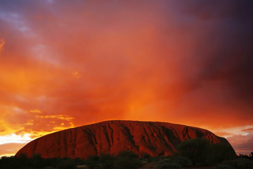 uluru-sunset