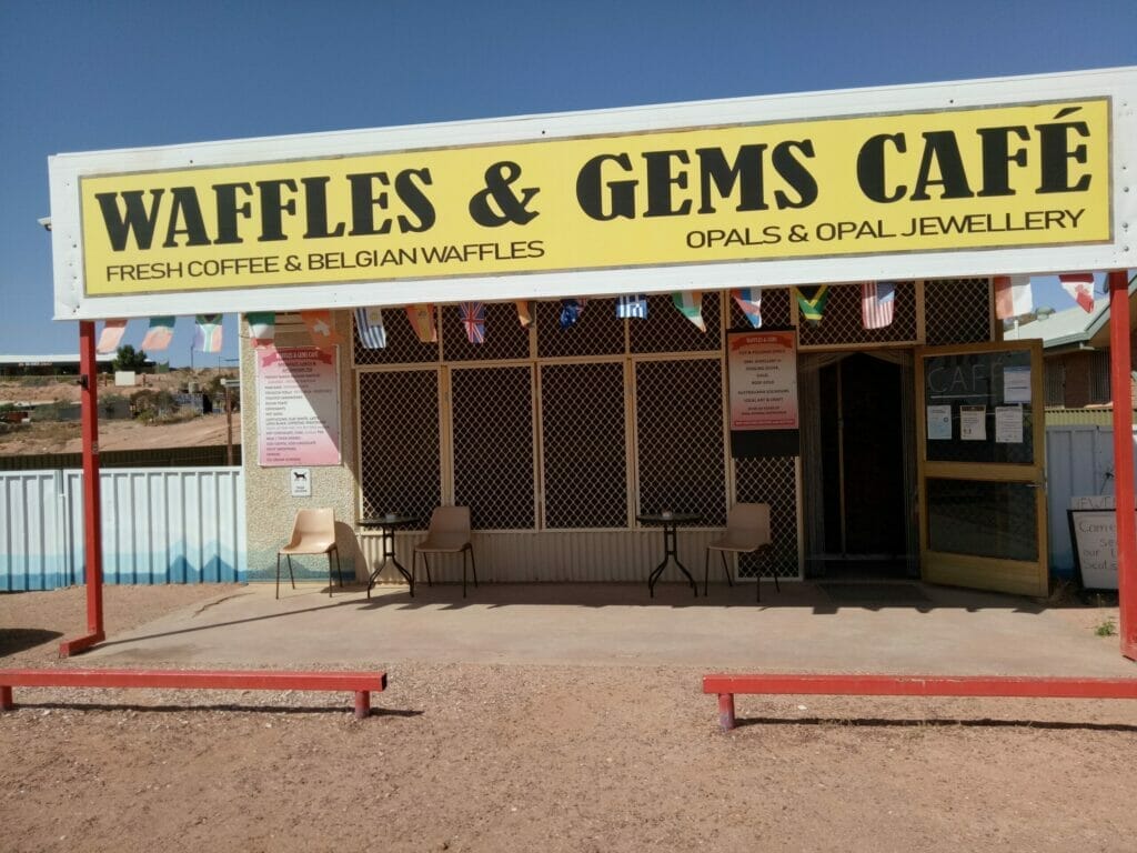 waffles-and-gems-cafe-coober-pedy - Londoner In Sydney waffles-and-gems-cafe-coober-pedy
