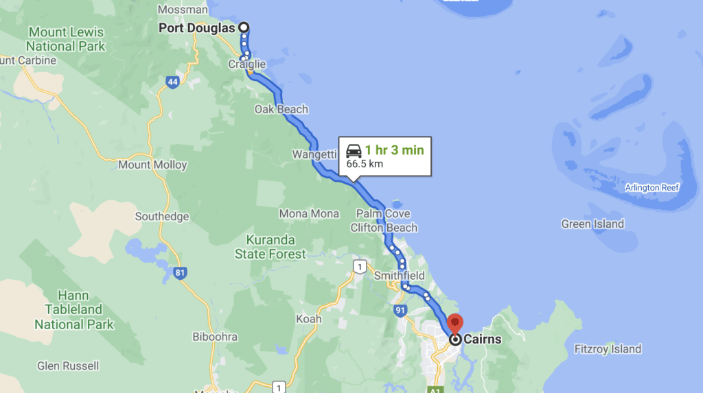 port-douglas-map - Londoner In Sydney port-douglas-map