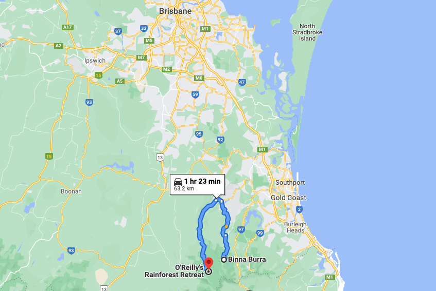 lamington-national-park-map