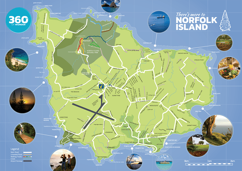 Norfolk-Island-map - Londoner In Sydney Norfolk-Island-map