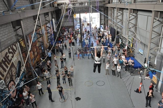 This image has an empty alt attribute; its file name is sydney-trapeze-school.jpg