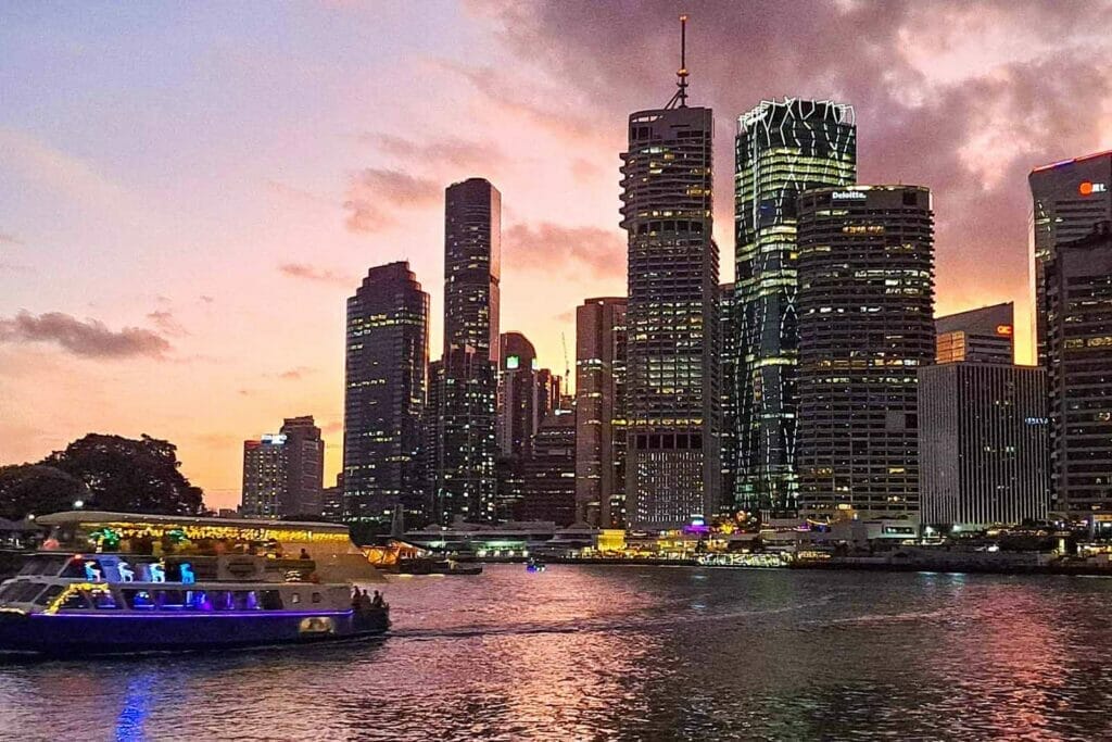 sunset-brisbane-river-cruise - Londoner In Sydney sunset-brisbane-river-cruise