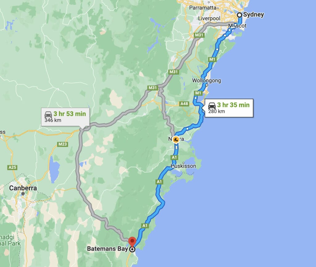 batemans-bay-map - Londoner In Sydney batemans-bay-map
