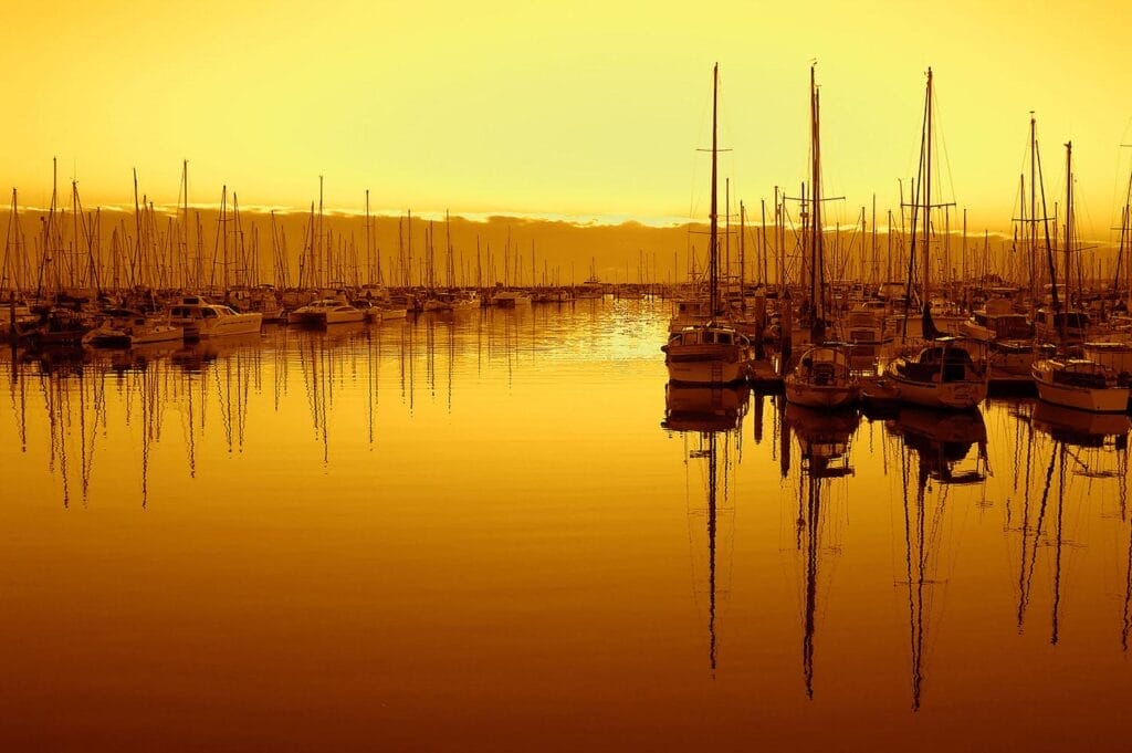 Check out boats in the Manly Boat Harbour sunrise in brisbaneManly-Boat-Harbour-sunrise-in-brisbane