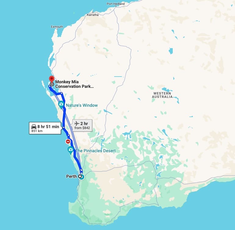 monkey-mia-map - Londoner In Sydney monkey-mia-map