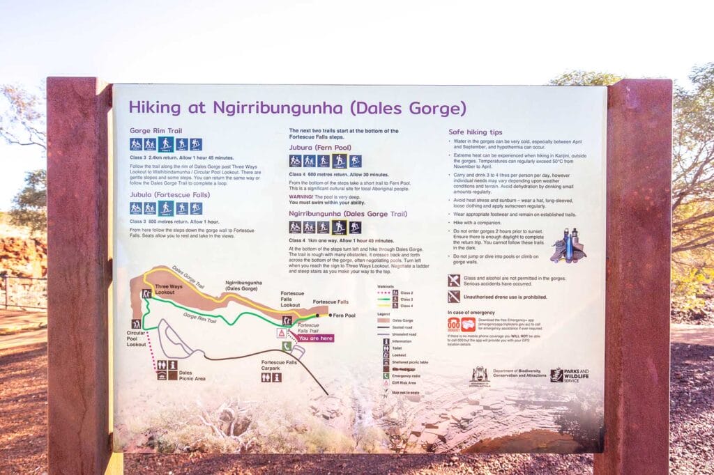 Dales-gorge-walking-map - Londoner In Sydney Dales-gorge-walking-map